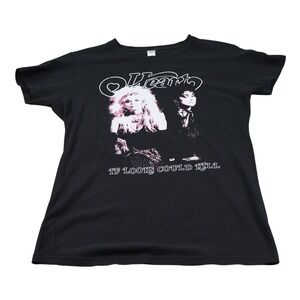 Tultex Shirt Mens XL Black Heart If Looks Could Kill Graphic Rock Band Tee